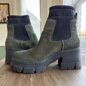 UGG Brooklyn Chelsea Women's Dark Green Boots Size 9.5 NWOT
